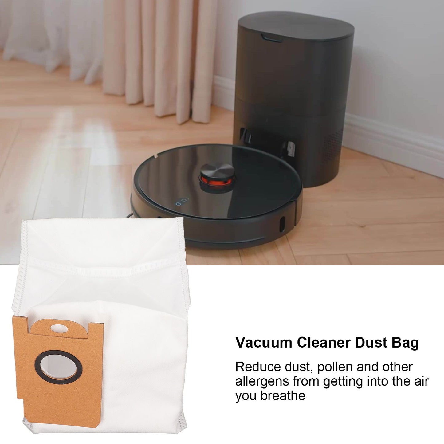 4pcs Vacuum Cleaner Dust Bag Efficient Dust Collection Bag for Lydsto R1 Vacuum Cleaner V1294-YM0523-3113220015911