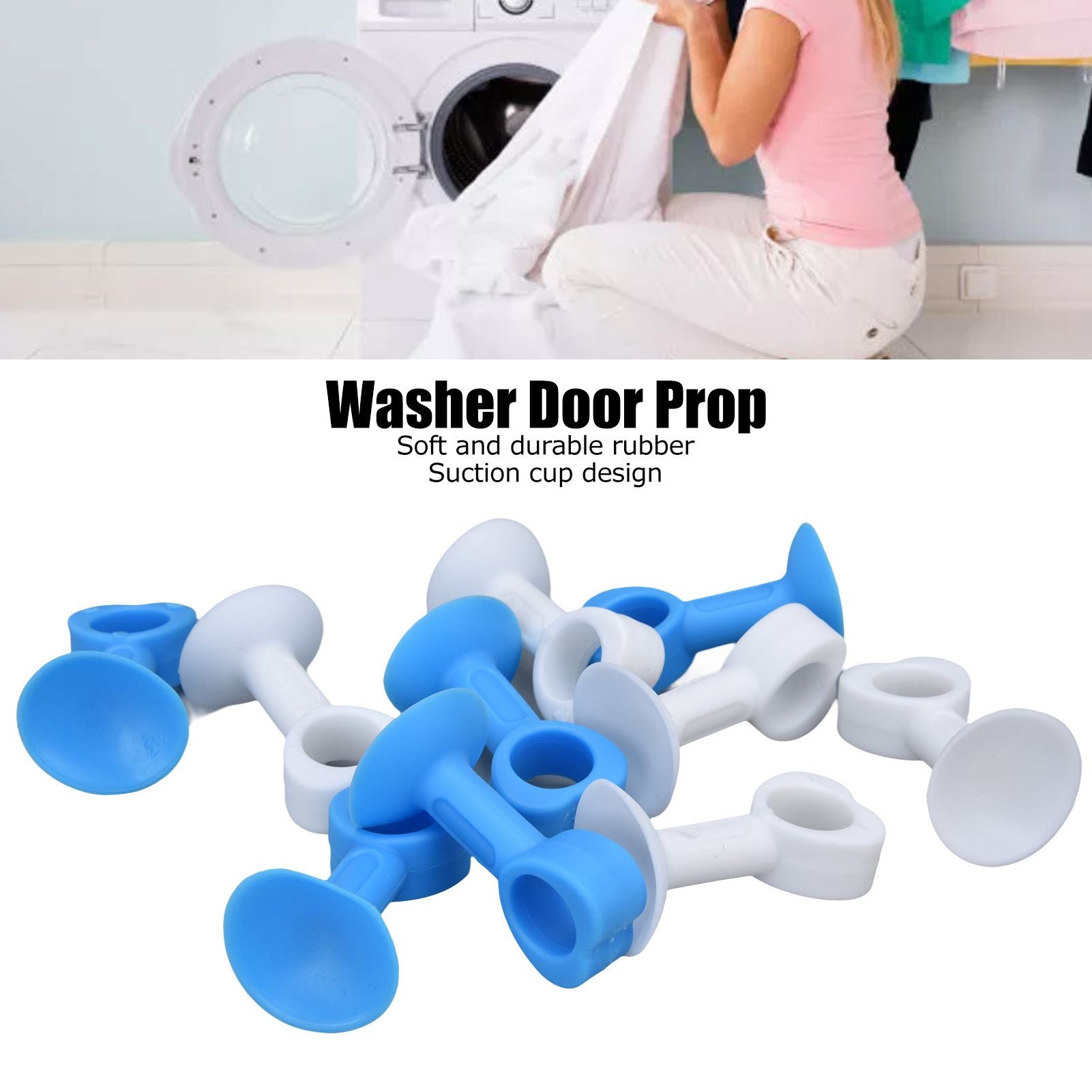 10Pcs Washer Door Prop Soft Durable Rubber Suction Cup Design Keey Dryness Air Circulation Washing Machine V1294-YM0523-3113220016211