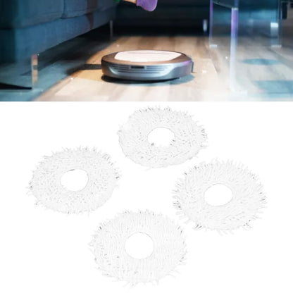 4Pcs Sweeper Replacement Mop Cloth Cleaning Mop Pad Non Woven Cloth for N9+ Sweeper Robot V1294-YM0523-3113220016311