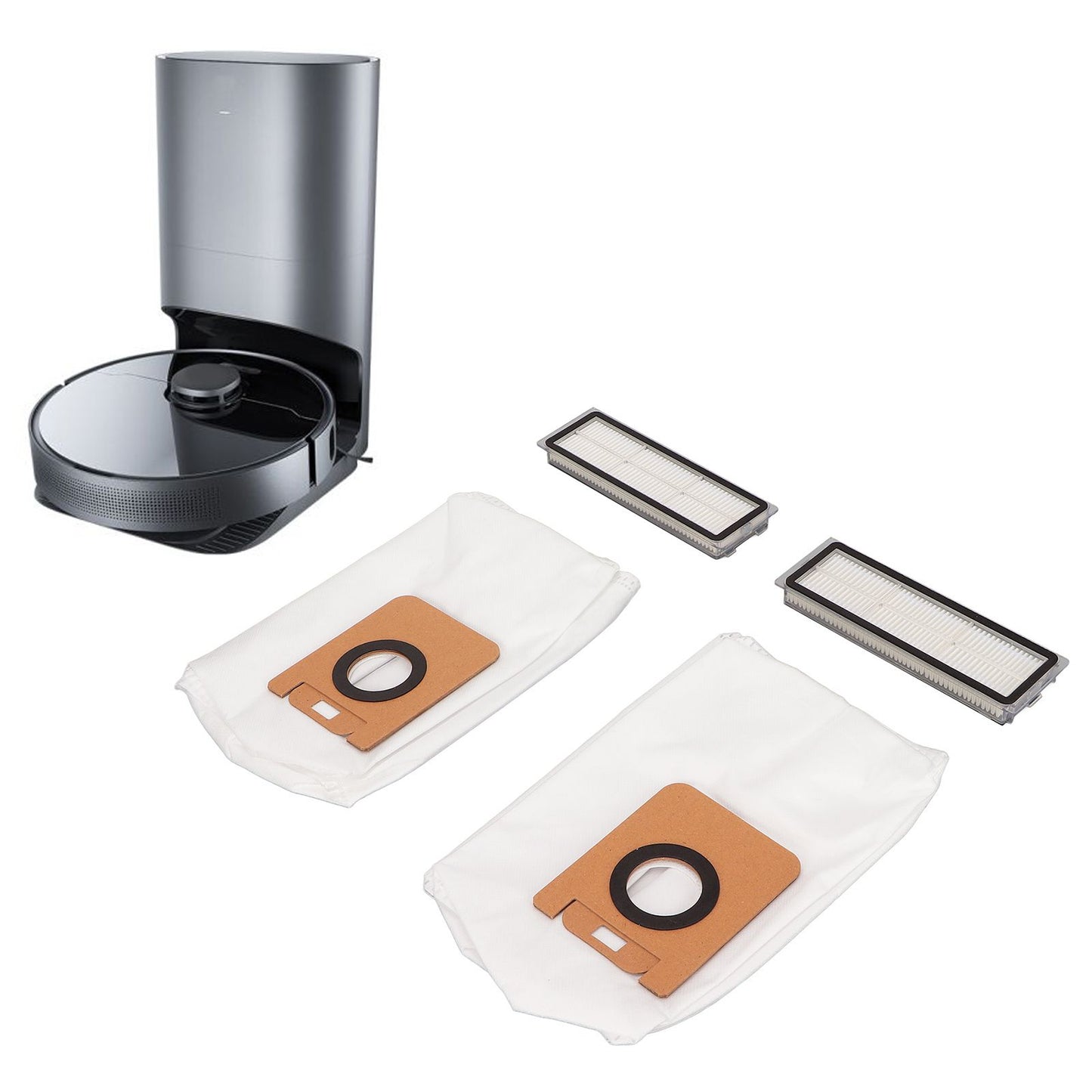 2set Cleaner Filter Dust Bag Set Improving Cleaning Efficiency Replaceable Filter Dust Bag for Dreame L10plus V1294-YM0523-3113220016611