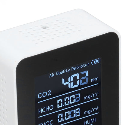 5 in 1 Air Quality Monitor Bluetooth APP Carbon Dioxide Detector USB Charging TVOC Temperature Humidity HCHO V1294-YM0523-3113220017311