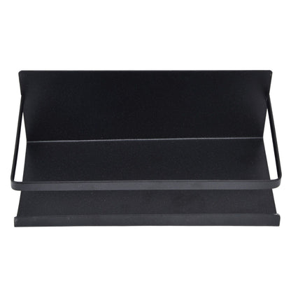 Kitchen Rack Space Saving Spice Shelf Organizer Magnetic Single Tier Iron for StorageBlack V1294-YM0523-3113220021712