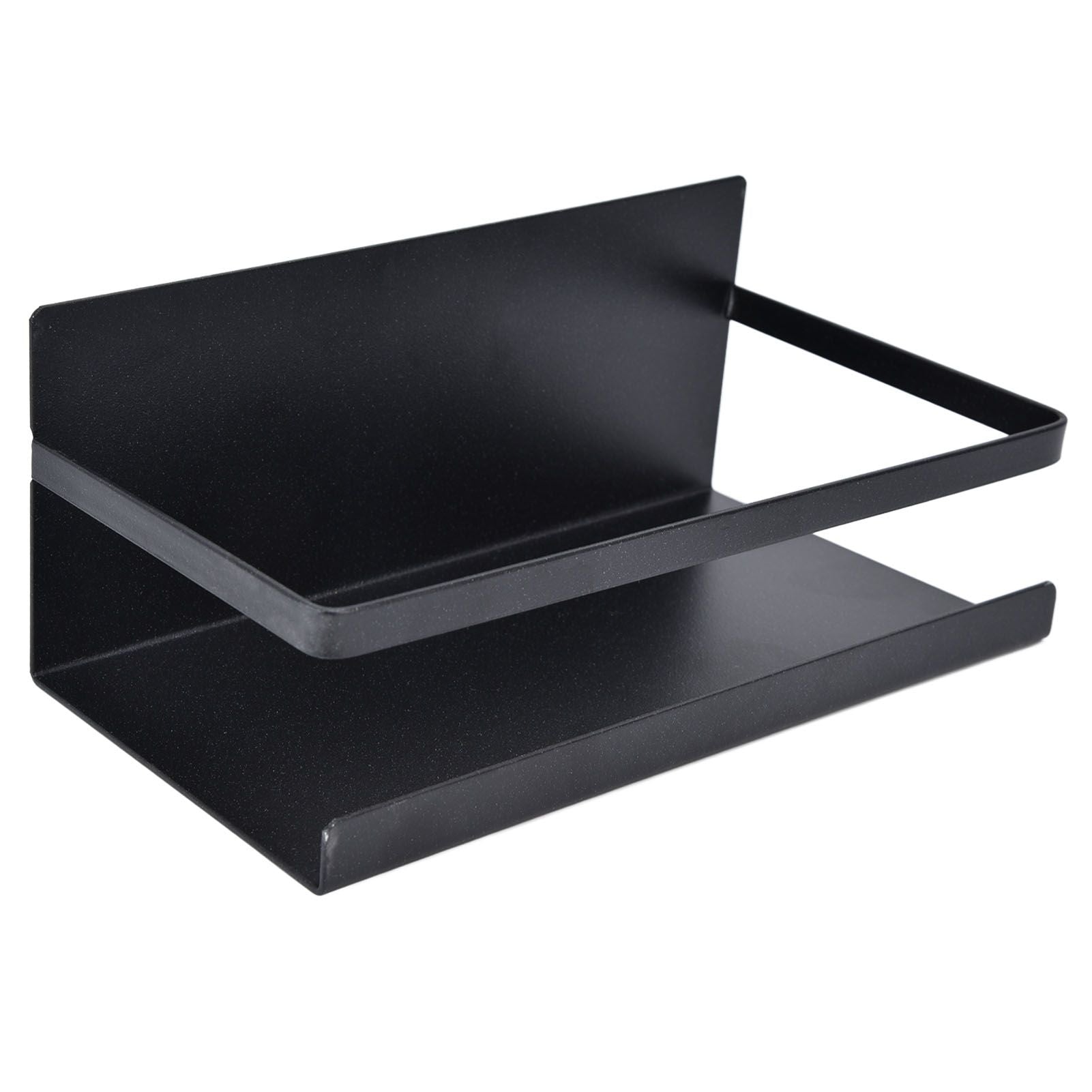 Kitchen Rack Space Saving Spice Shelf Organizer Magnetic Single Tier Iron for StorageBlack V1294-YM0523-3113220021712