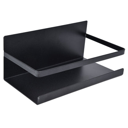 Kitchen Rack Space Saving Spice Shelf Organizer Magnetic Single Tier Iron for StorageBlack V1294-YM0523-3113220021712