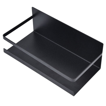 Kitchen Rack Space Saving Spice Shelf Organizer Magnetic Single Tier Iron for StorageBlack V1294-YM0523-3113220021712