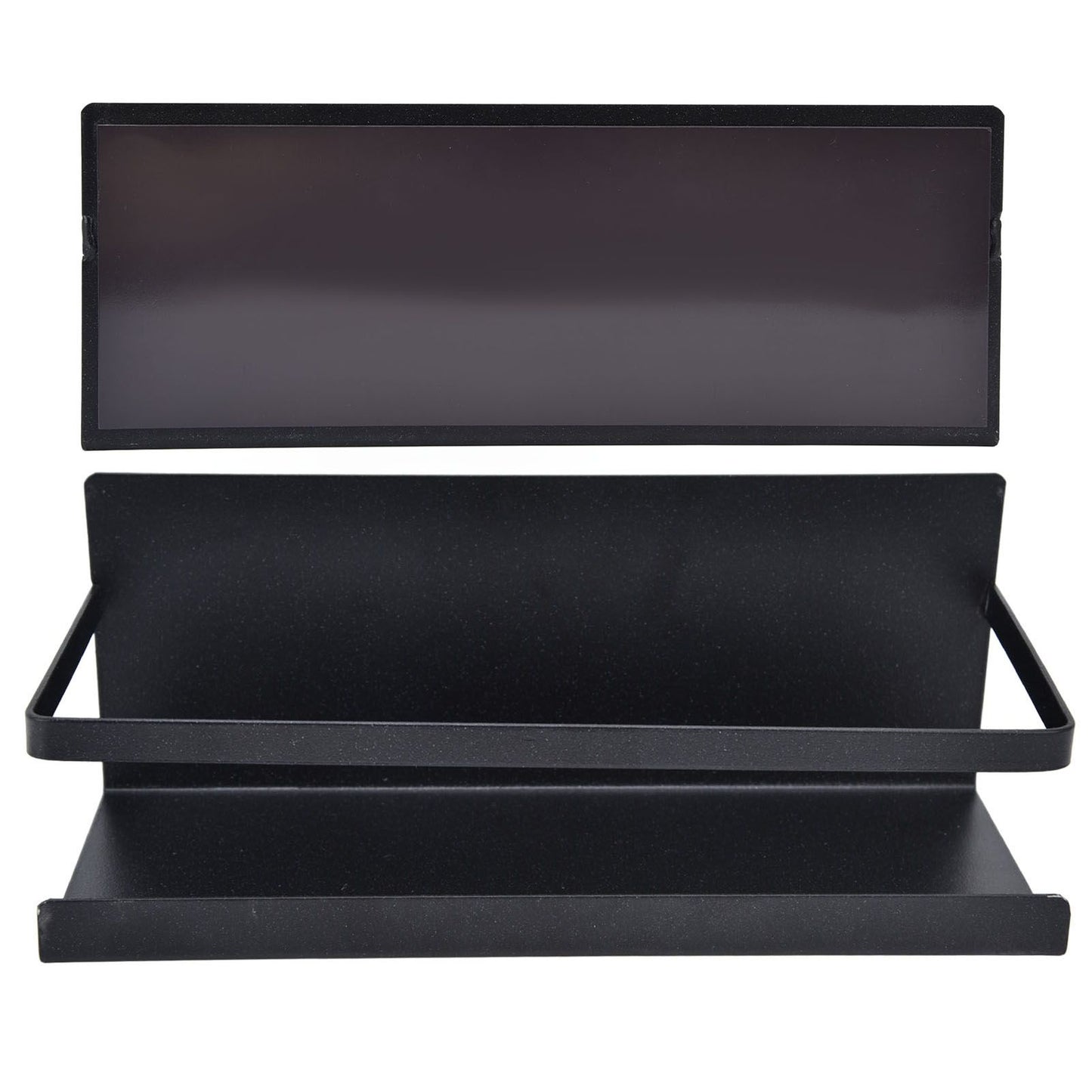 Kitchen Rack Space Saving Spice Shelf Organizer Magnetic Single Tier Iron for StorageBlack V1294-YM0523-3113220021712