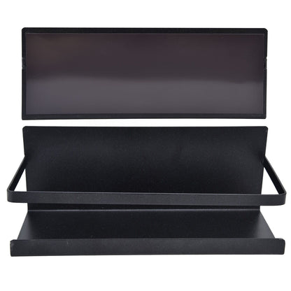 Kitchen Rack Space Saving Spice Shelf Organizer Magnetic Single Tier Iron for StorageBlack V1294-YM0523-3113220021712