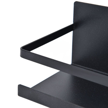 Kitchen Rack Space Saving Spice Shelf Organizer Magnetic Single Tier Iron for StorageBlack V1294-YM0523-3113220021712