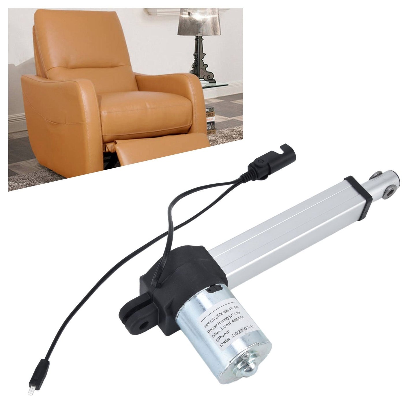 Linear Motion Actuator 150MM Stroke Household Electric Sofa Lifter Actuator DC 29V 4500N V1294-YM0523-3113220022311