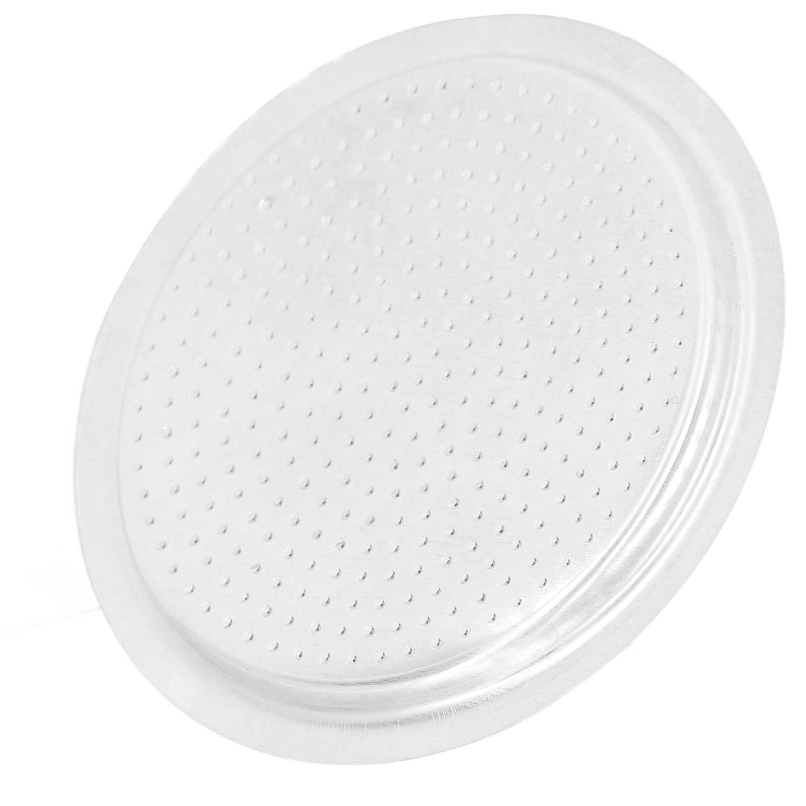 Coffee Pot Filter Sealing Ring and Filter Set Reusable Aluminum Filter Disc for Coffee Makingfor 3 People V1294-YM0523-3113220025511