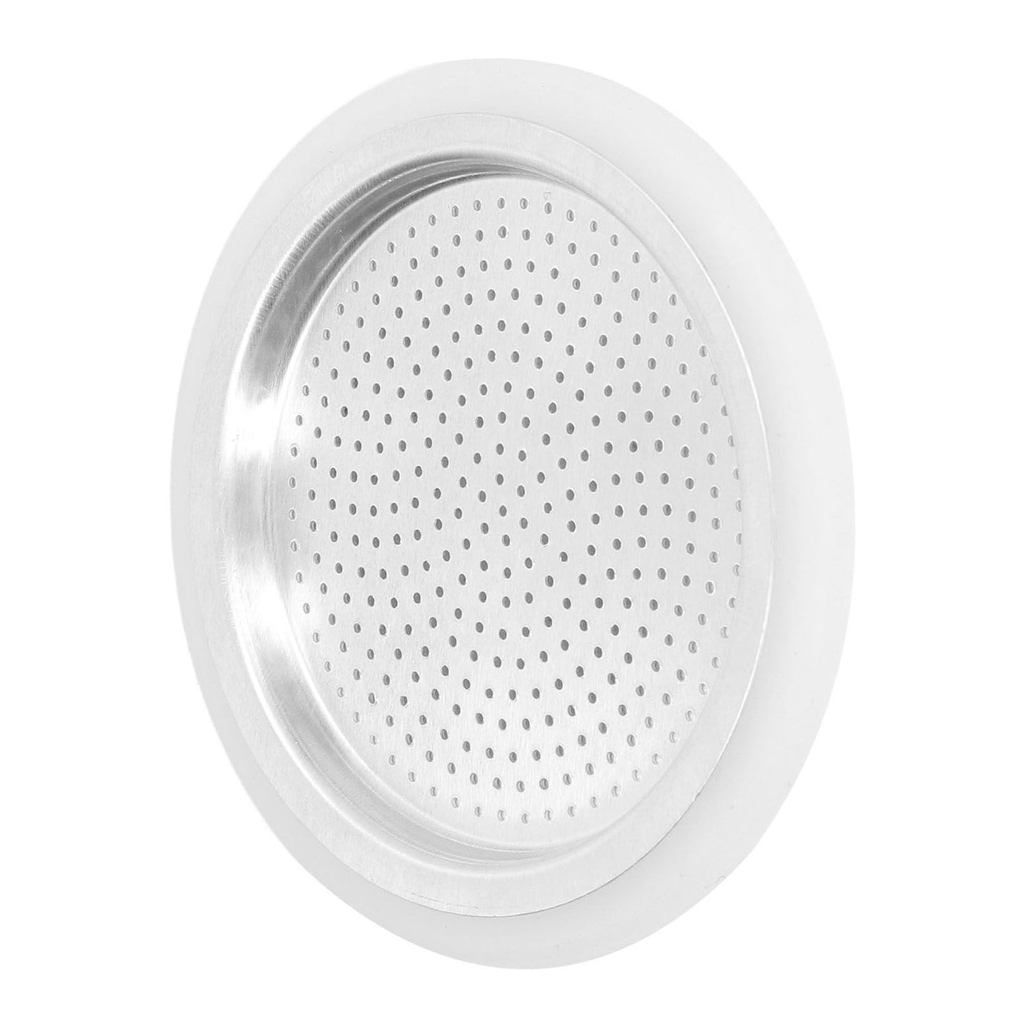 Coffee Pot Filter Sealing Ring and Filter Set Reusable Aluminum Filter Disc for Coffee Makingfor 3 People V1294-YM0523-3113220025511