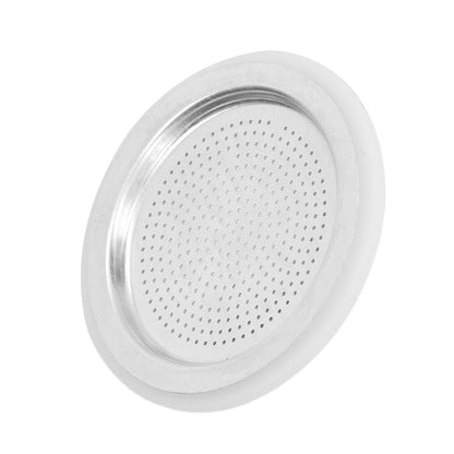 Coffee Pot Filter Sealing Ring and Filter Set Reusable Aluminum Filter Disc for Coffee Makingfor 6 People V1294-YM0523-3113220025512