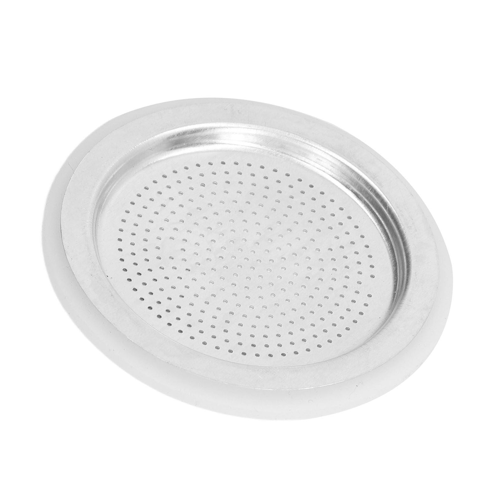 Coffee Pot Filter Sealing Ring and Filter Set Reusable Aluminum Filter Disc for Coffee Makingfor 6 People V1294-YM0523-3113220025512