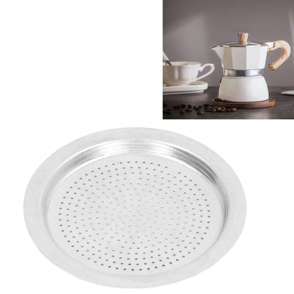 Coffee Pot Filter Sealing Ring and Filter Set Reusable Aluminum Filter Disc for Coffee Makingfor 6 People V1294-YM0523-3113220025512