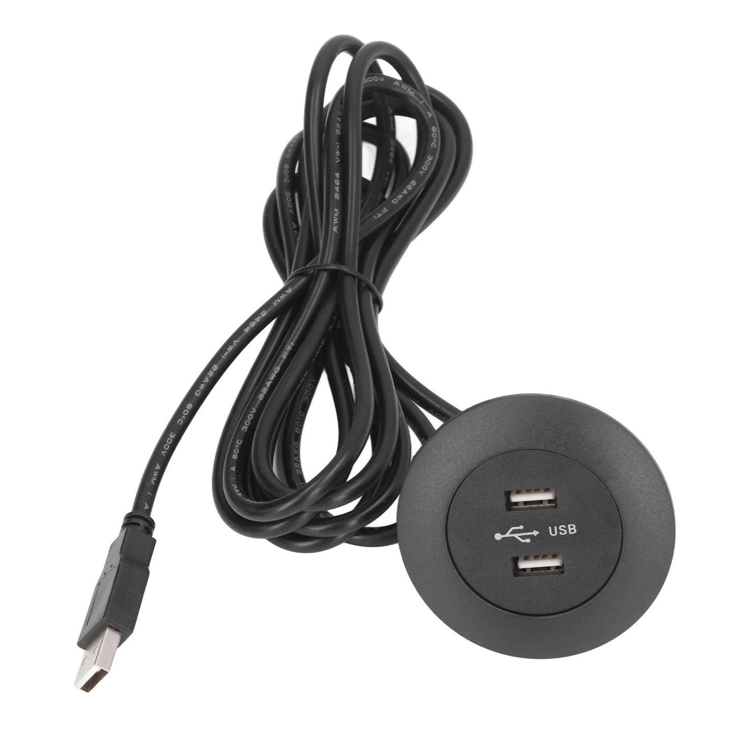 Sofa USB Charging Socket Flush Mount Installation Dual USB Charging Ports Socket for Home UseBlack V1294-YM0523-3113220029811
