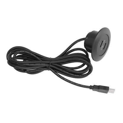 Sofa USB Charging Socket Flush Mount Installation Dual USB Charging Ports Socket for Home UseBlack V1294-YM0523-3113220029811