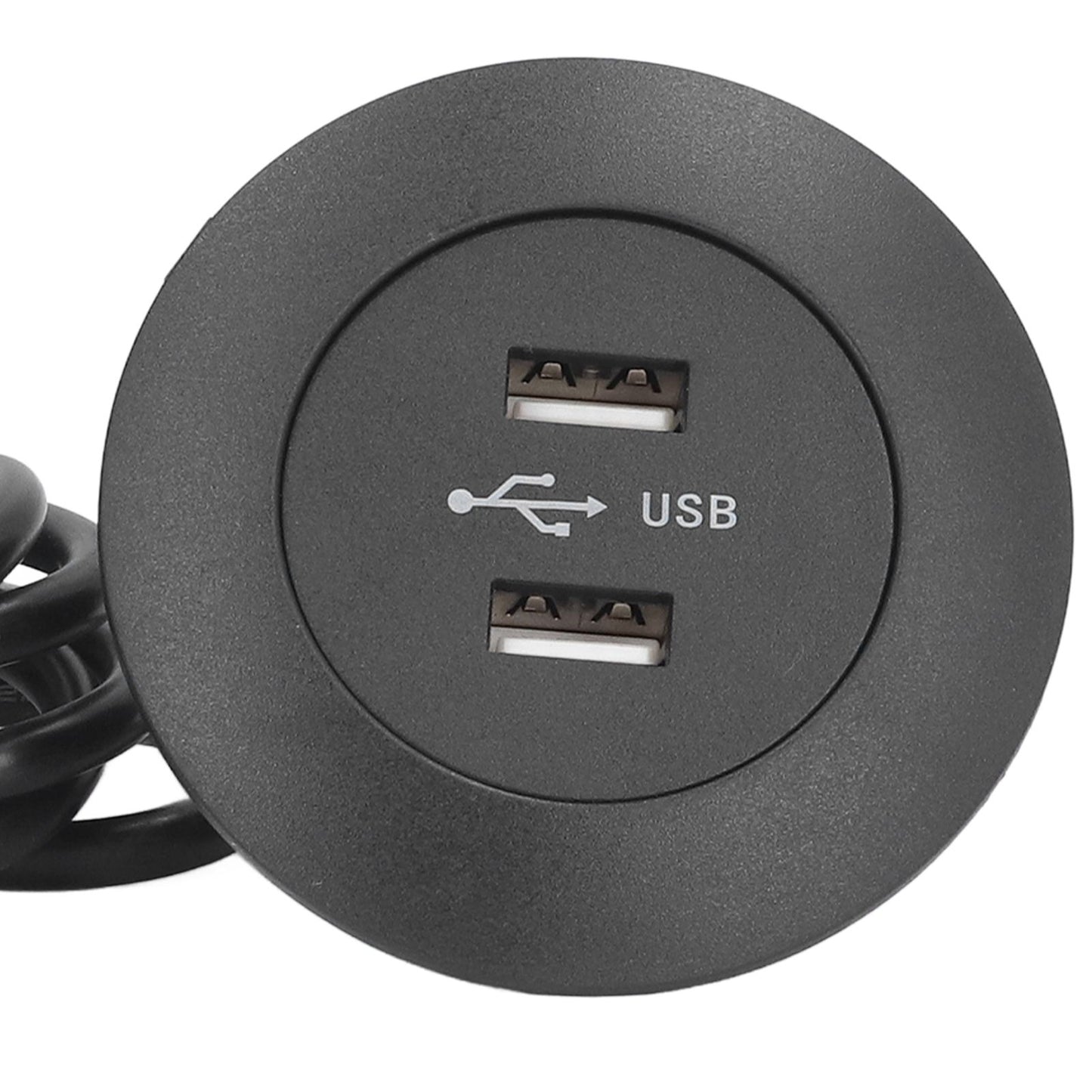 Sofa USB Charging Socket Flush Mount Installation Dual USB Charging Ports Socket for Home UseBlack V1294-YM0523-3113220029811