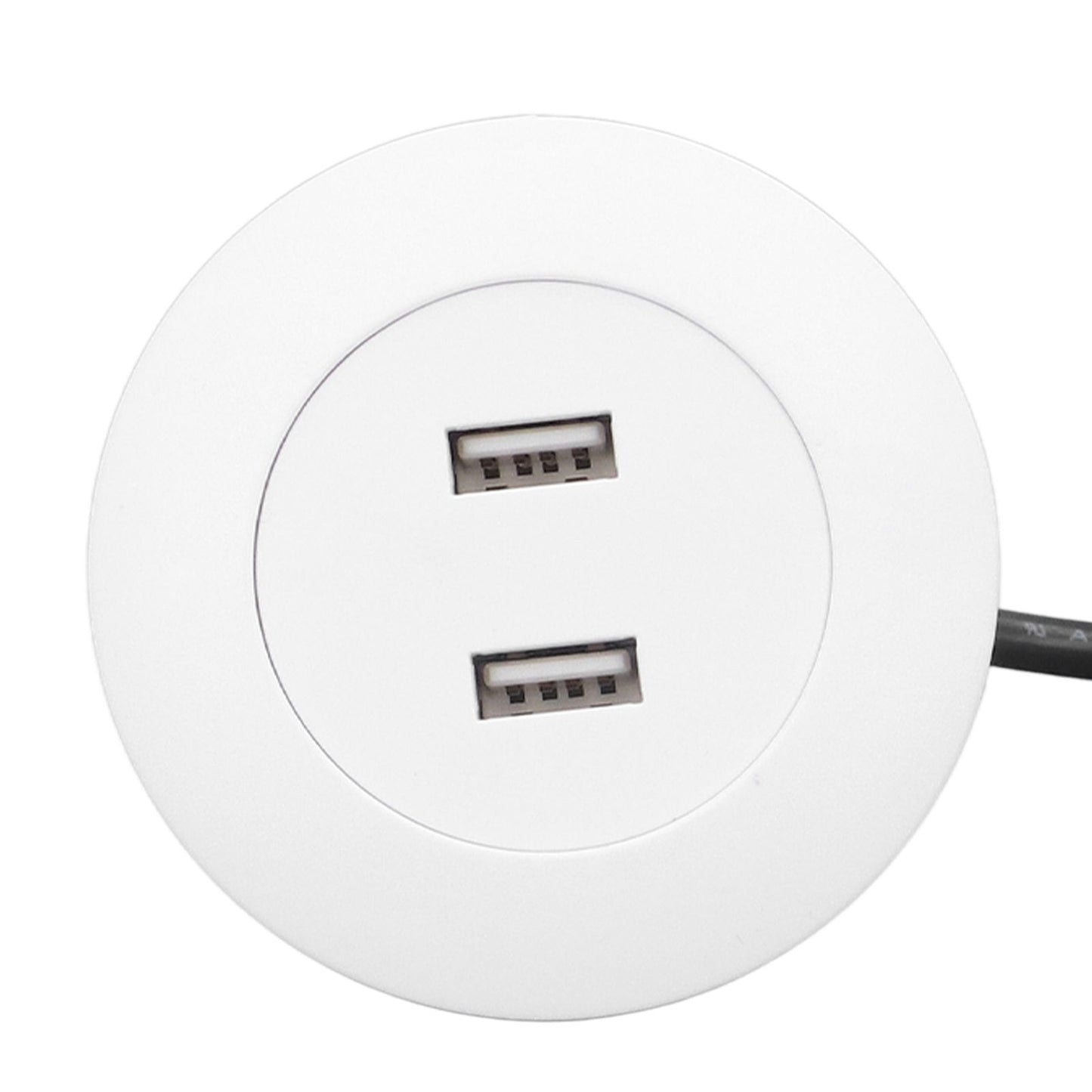 Sofa USB Charging Socket Flush Mount Installation Dual USB Charging Ports Socket for Home UseWhite V1294-YM0523-3113220029812
