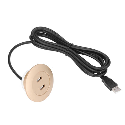 Sofa USB Charging Socket Flush Mount Installation Dual USB Charging Ports Socket for Home UseGold V1294-YM0523-3113220029813