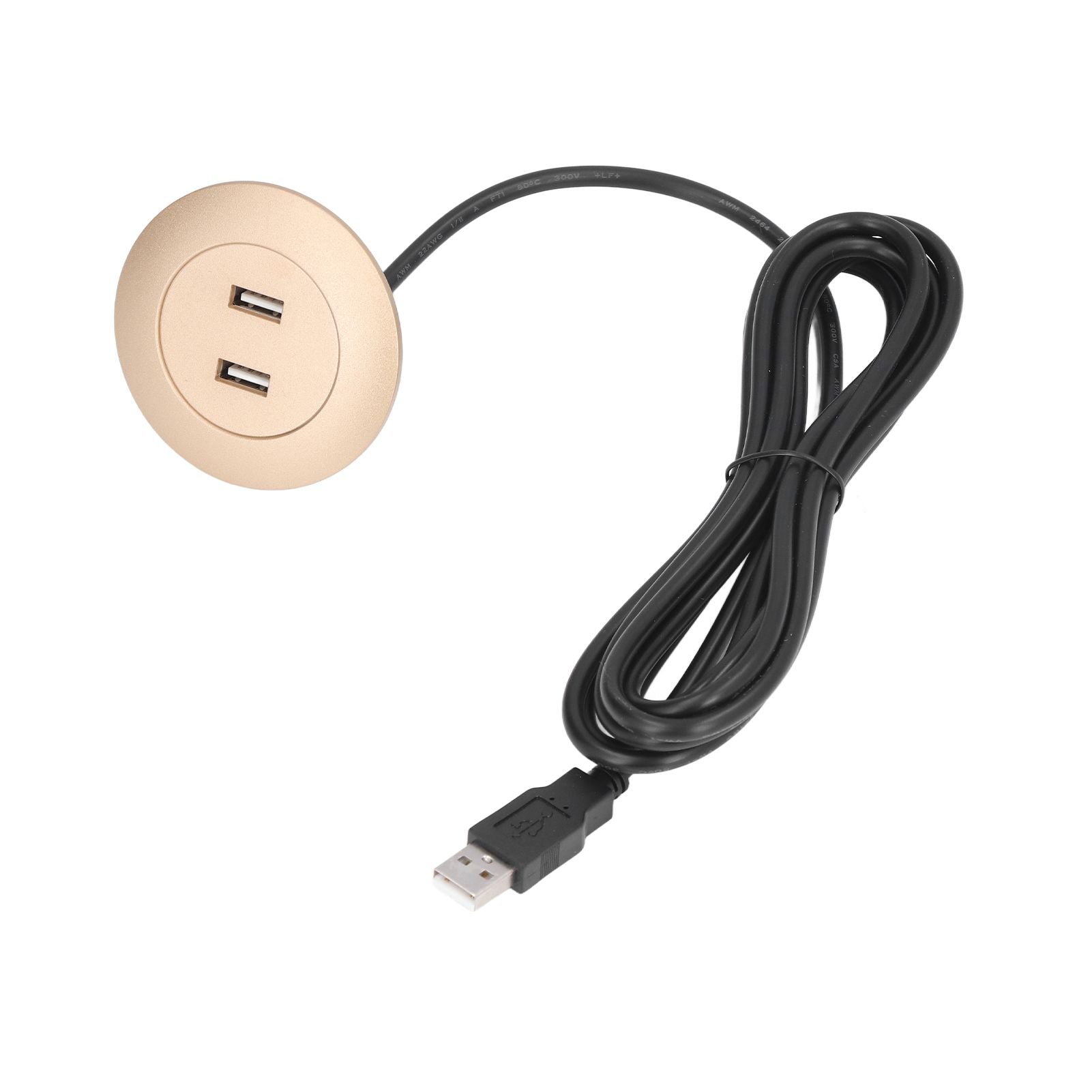 Sofa USB Charging Socket Flush Mount Installation Dual USB Charging Ports Socket for Home UseGold V1294-YM0523-3113220029813