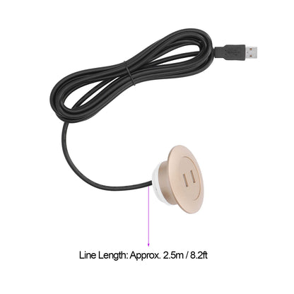 Sofa USB Charging Socket Flush Mount Installation Dual USB Charging Ports Socket for Home UseGold V1294-YM0523-3113220029813