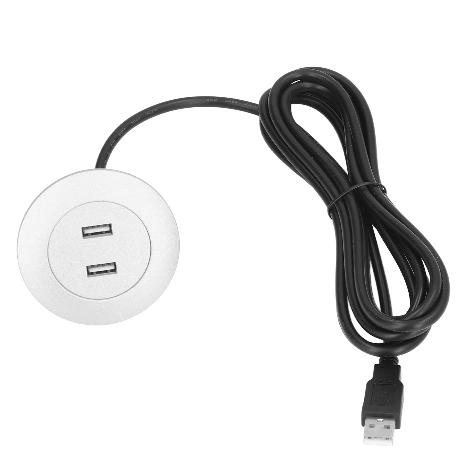 Sofa USB Charging Socket Flush Mount Installation Dual USB Charging Ports Socket for Home UseSilver V1294-YM0523-3113220029814