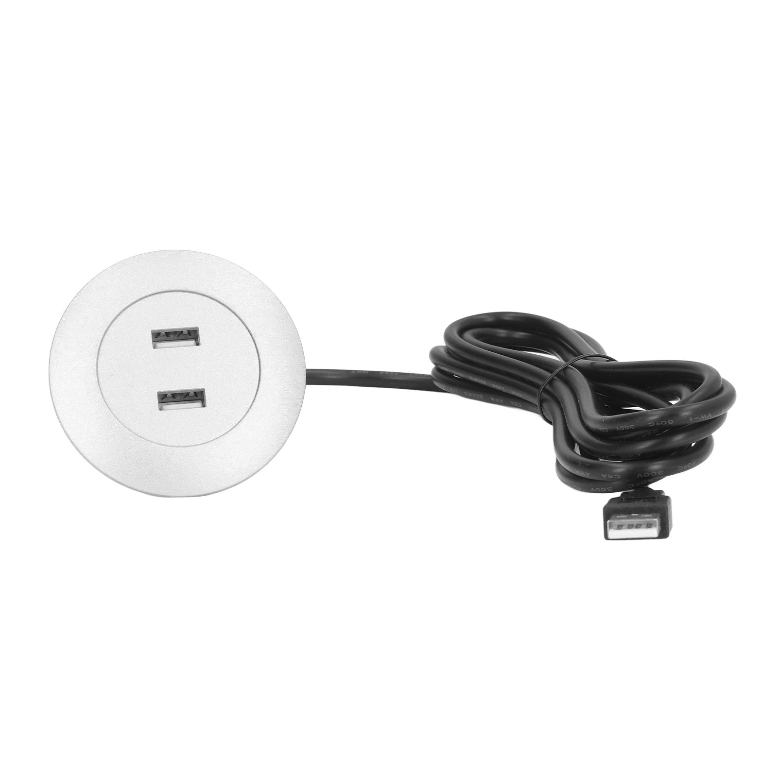 Sofa USB Charging Socket Flush Mount Installation Dual USB Charging Ports Socket for Home UseSilver V1294-YM0523-3113220029814