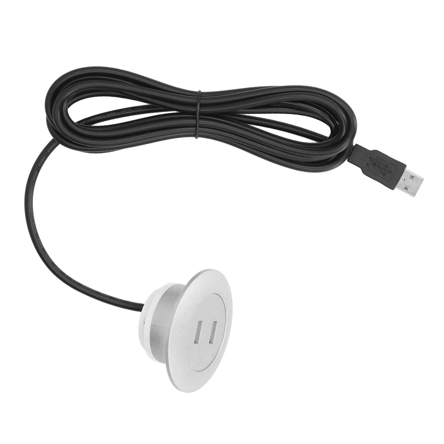 Sofa USB Charging Socket Flush Mount Installation Dual USB Charging Ports Socket for Home UseSilver V1294-YM0523-3113220029814