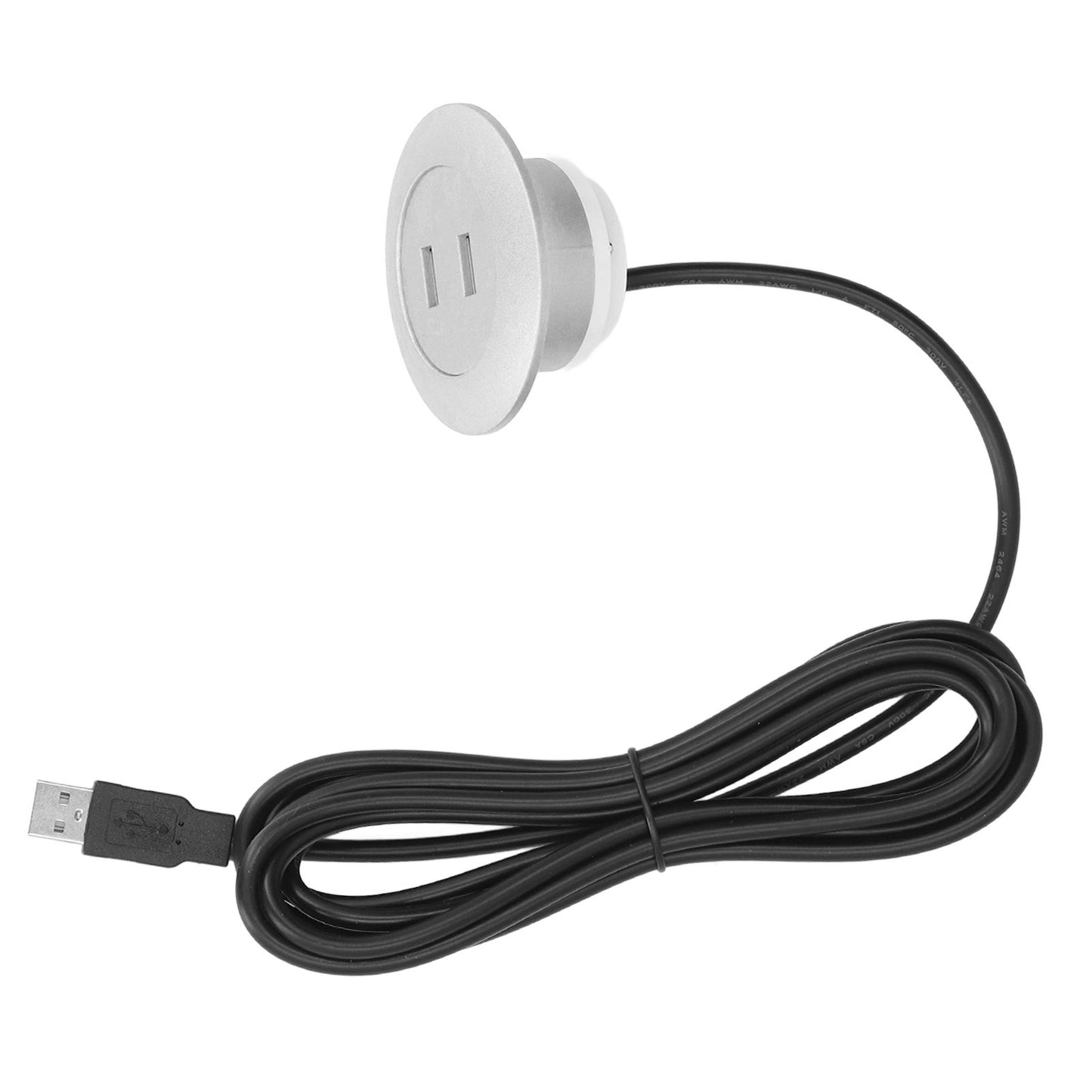 Sofa USB Charging Socket Flush Mount Installation Dual USB Charging Ports Socket for Home UseSilver V1294-YM0523-3113220029814