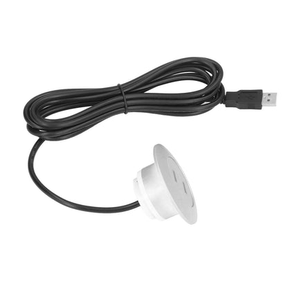 Sofa USB Charging Socket Flush Mount Installation Dual USB Charging Ports Socket for Home UseSilver V1294-YM0523-3113220029814