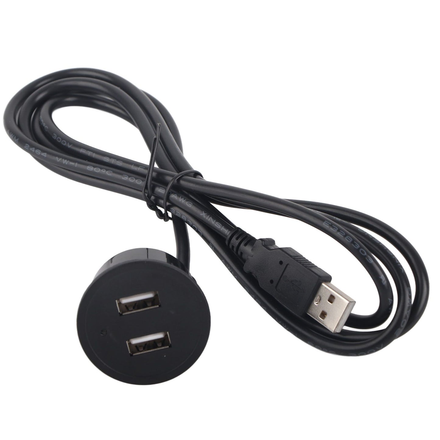 2 USB Charging Socket with 1.5m Cable Embedded Installation 5V 1A Multipurpose for Mobile Phone Cameras V1294-YM0523-3113220029911