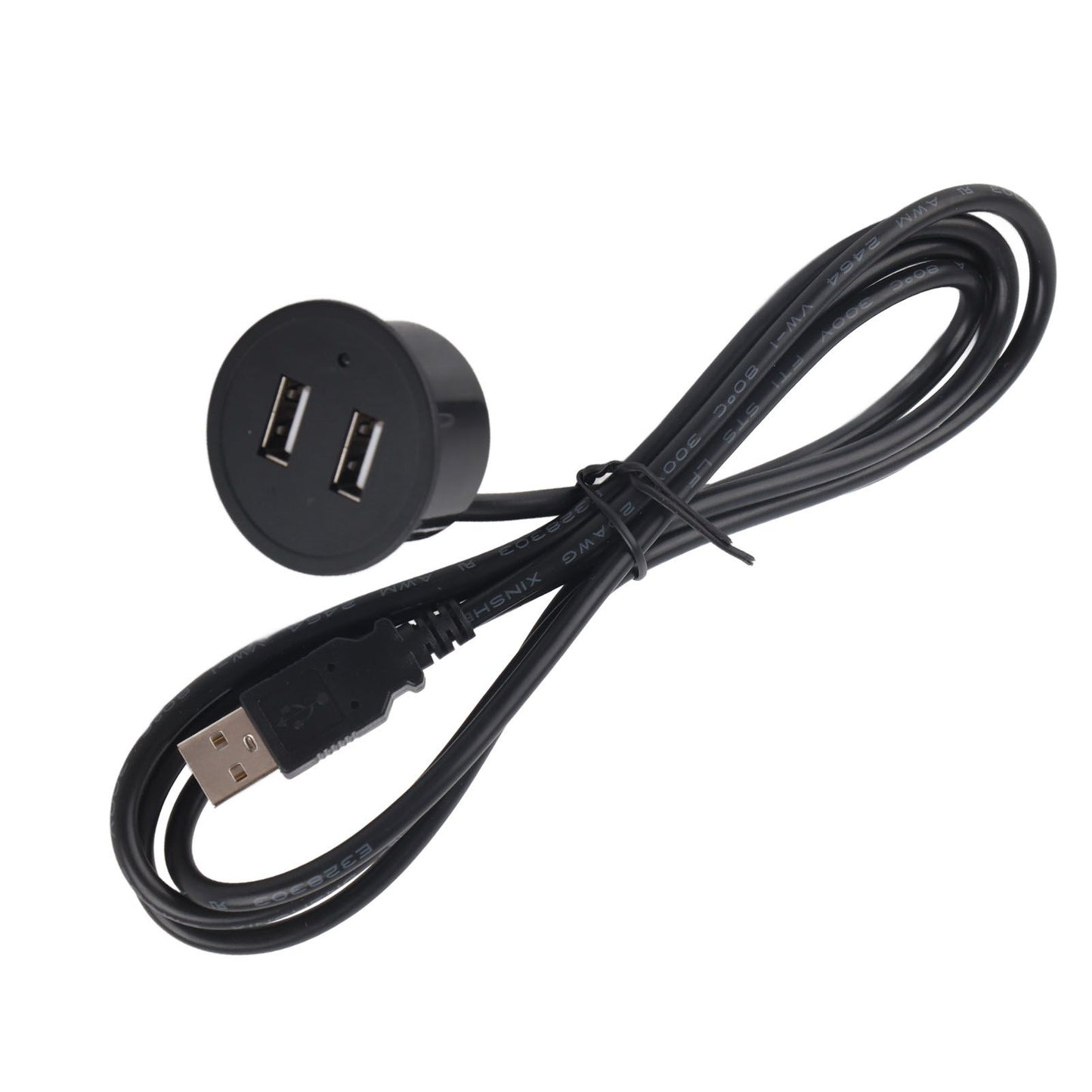 2 USB Charging Socket with 1.5m Cable Embedded Installation 5V 1A Multipurpose for Mobile Phone Cameras V1294-YM0523-3113220029911