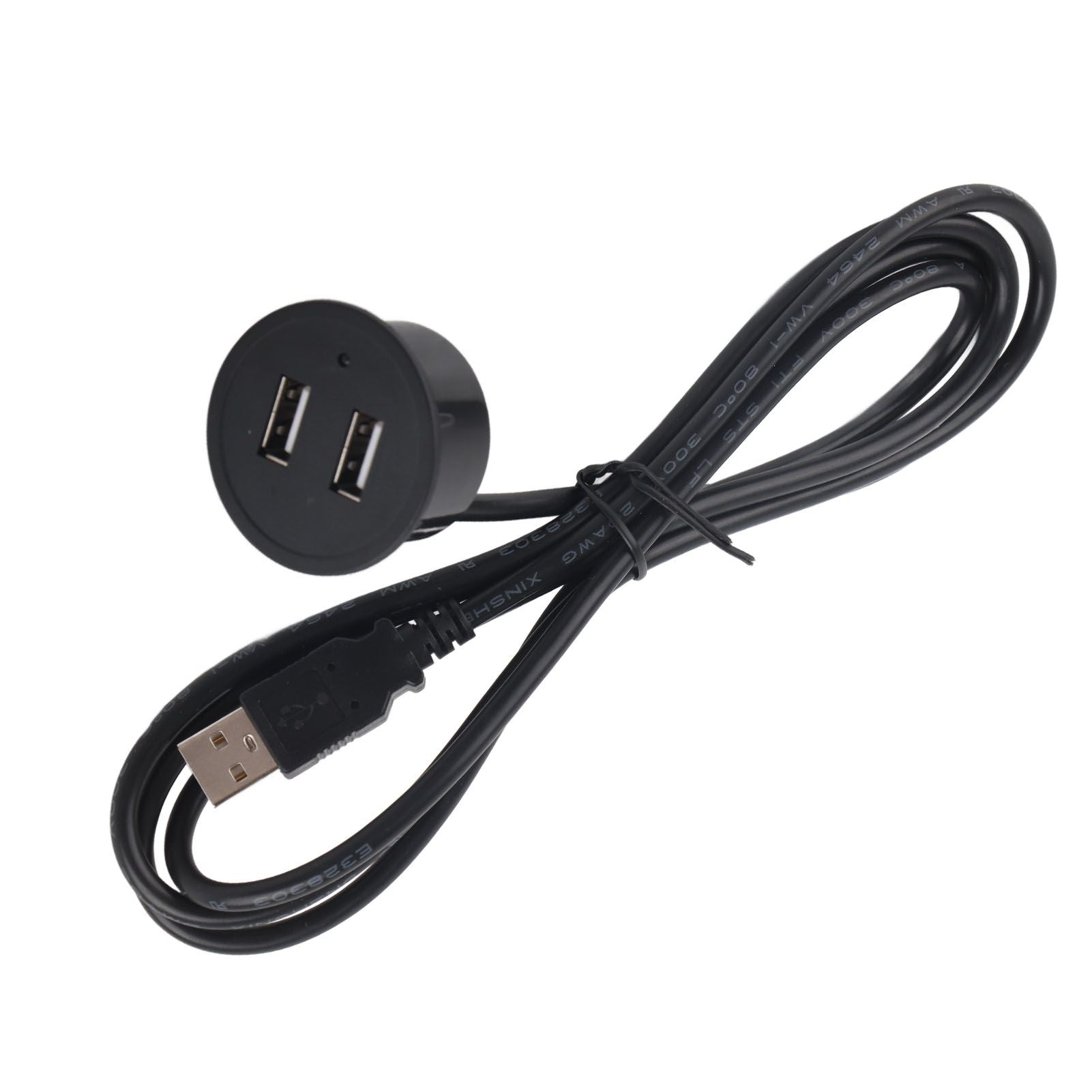 2 USB Charging Socket with 1.5m Cable Embedded Installation 5V 1A Multipurpose for Mobile Phone Cameras V1294-YM0523-3113220029911