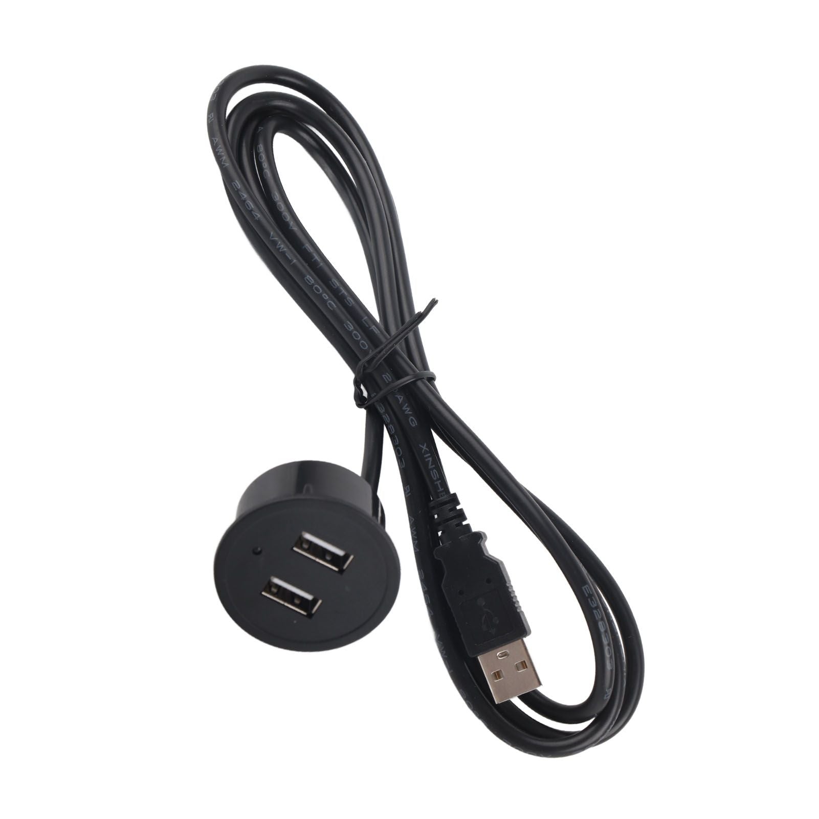 2 USB Charging Socket with 1.5m Cable Embedded Installation 5V 1A Multipurpose for Mobile Phone Cameras V1294-YM0523-3113220029911