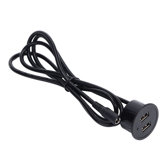 2 USB Charging Socket with 1.5m Cable Embedded Installation 5V 1A Multipurpose for Mobile Phone Cameras V1294-YM0523-3113220029912