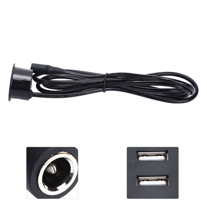 2 USB Charging Socket with 1.5m Cable Embedded Installation 5V 1A Multipurpose for Mobile Phone Cameras V1294-YM0523-3113220029912