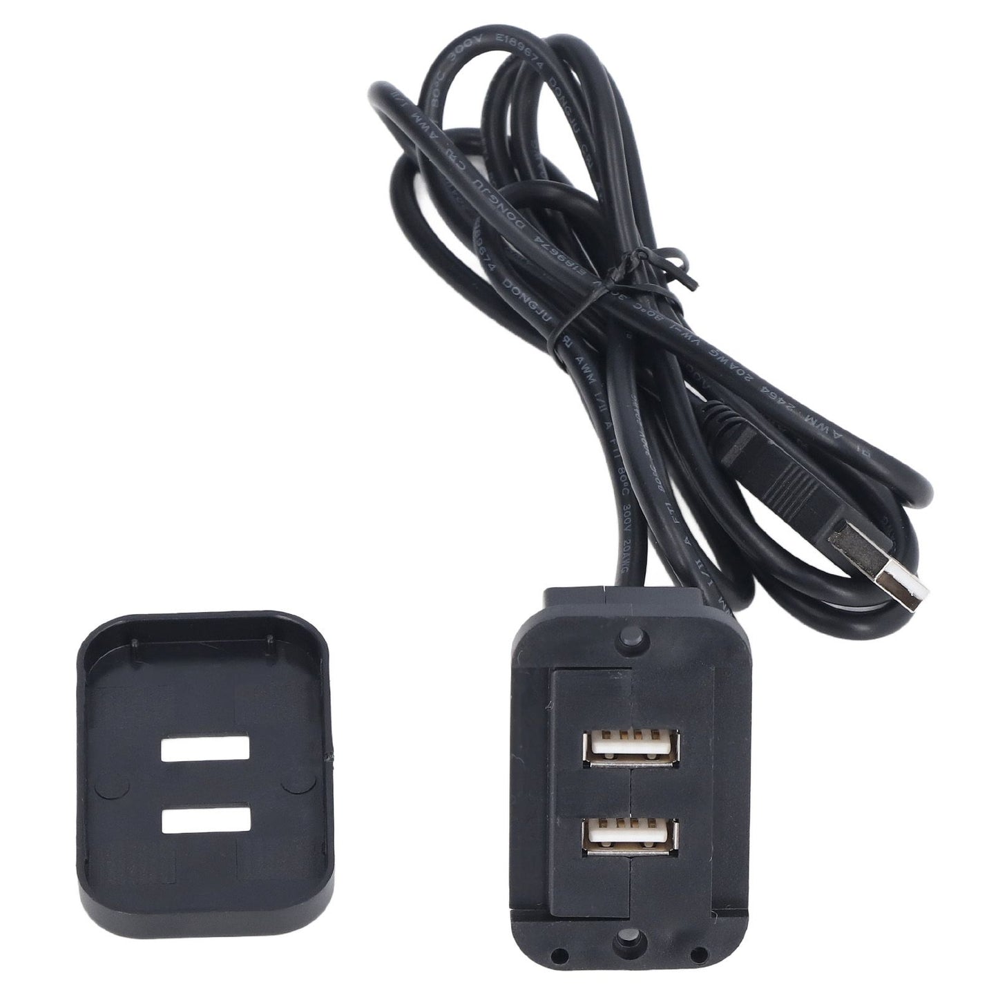 Double USB Charge Station 5V Sofa Recessed USB Power Hub Wiring Board Power Outlet Socket for Household V1294-YM0523-3113220030311