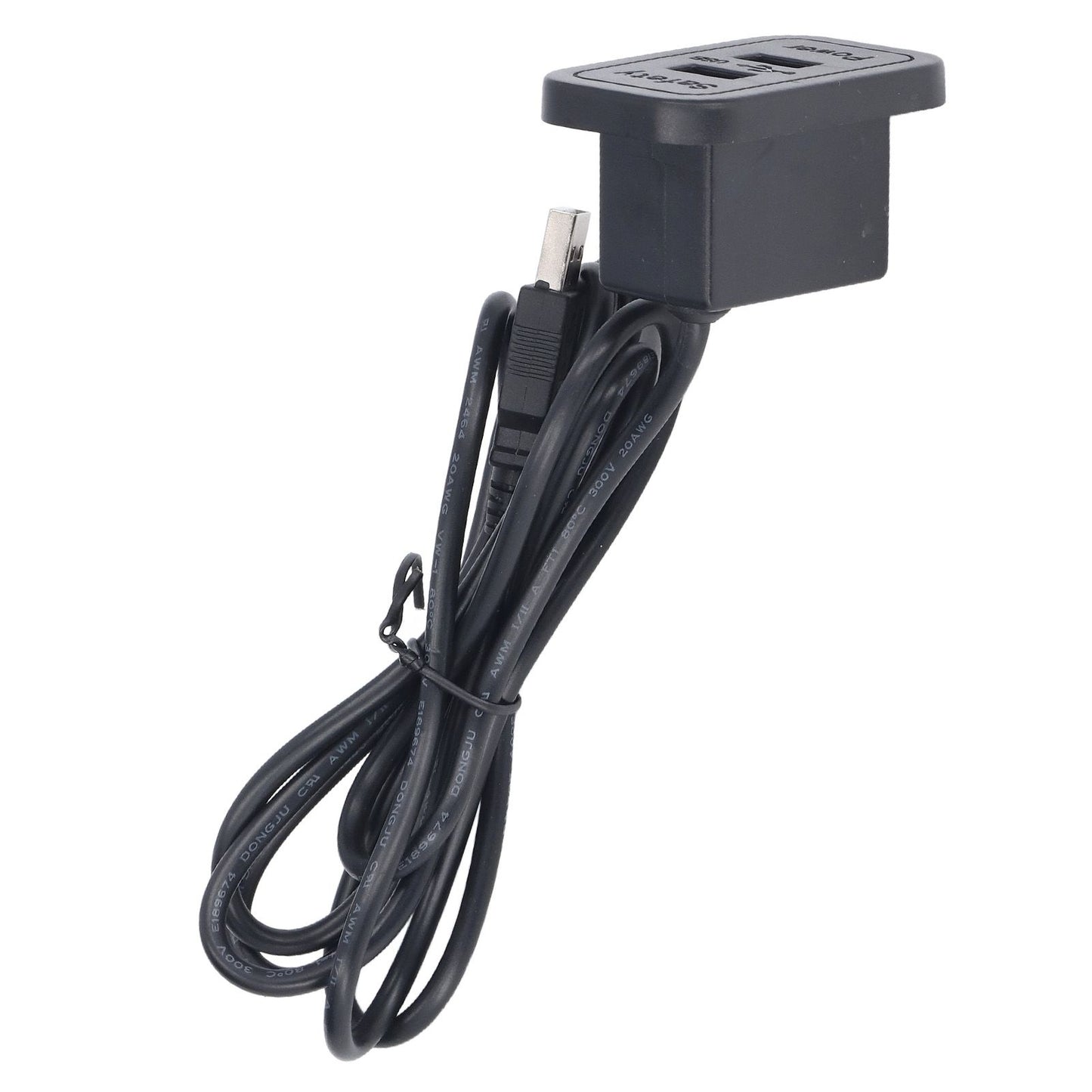 Double USB Charge Station 5V Sofa Recessed USB Power Hub Wiring Board Power Outlet Socket for Household V1294-YM0523-3113220030311