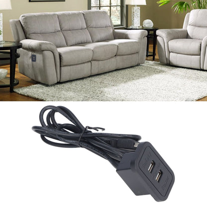 Double USB Charge Station 5V Sofa Recessed USB Power Hub Wiring Board Power Outlet Socket for Household V1294-YM0523-3113220030311