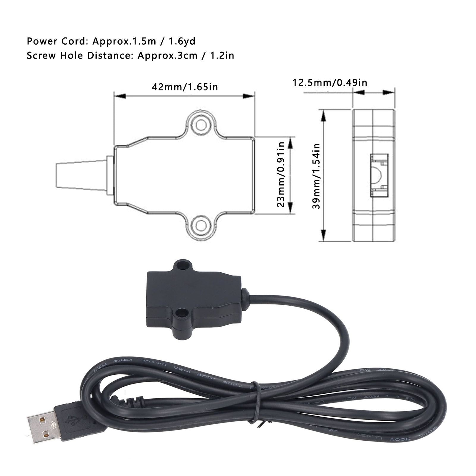 1.5M USB Charging Socket Multipurpose Home Bedside Sofa Reclining Chair Clamp in USB Charging Extension Cable V1294-YM0523-3113220030811