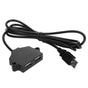 Dual USB Charging Socket with 1.5m Cable 5V 1A Multipurpose for Phone Tablet Camera V1294-YM0523-3113220031411
