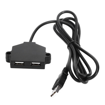 Dual USB Charging Socket with 1.5m Cable 5V 1A Multipurpose for Phone Tablet Camera V1294-YM0523-3113220031411