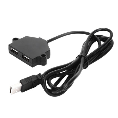 Dual USB Charging Socket with 1.5m Cable 5V 1A Multipurpose for Phone Tablet Camera V1294-YM0523-3113220031411
