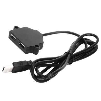 Dual USB Charging Socket with 1.5m Cable 5V 1A Multipurpose for Phone Tablet Camera V1294-YM0523-3113220031411