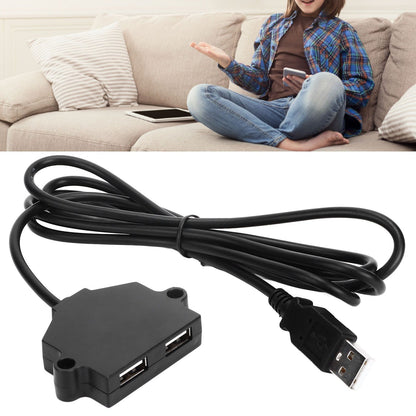 Dual USB Charging Socket with 1.5m Cable 5V 1A Multipurpose for Phone Tablet Camera V1294-YM0523-3113220031411