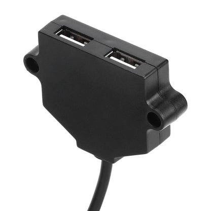 Dual USB Charging Socket with 1.5m Cable 5V 1A Multipurpose for Phone Tablet Camera V1294-YM0523-3113220031411
