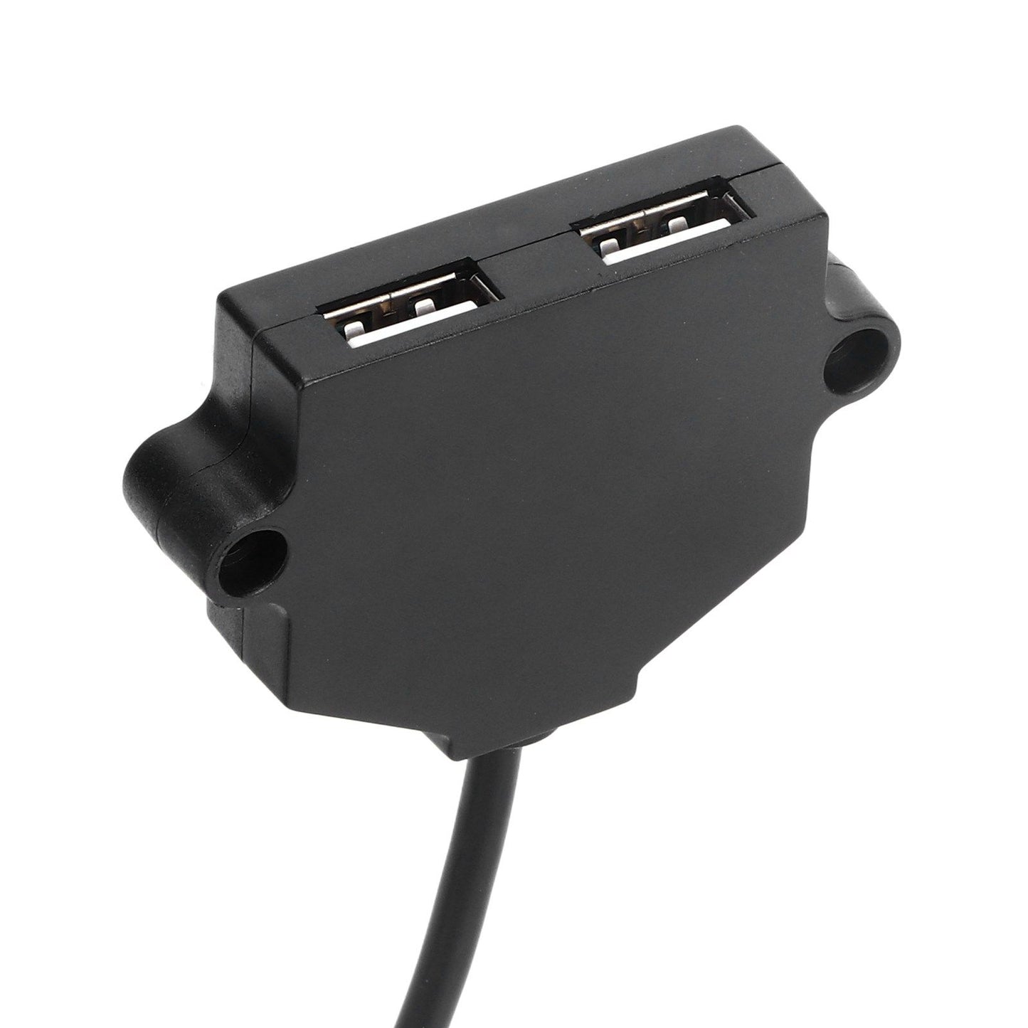 Dual USB Charging Socket with 1.5m Cable 5V 1A Multipurpose for Phone Tablet Camera V1294-YM0523-3113220031411