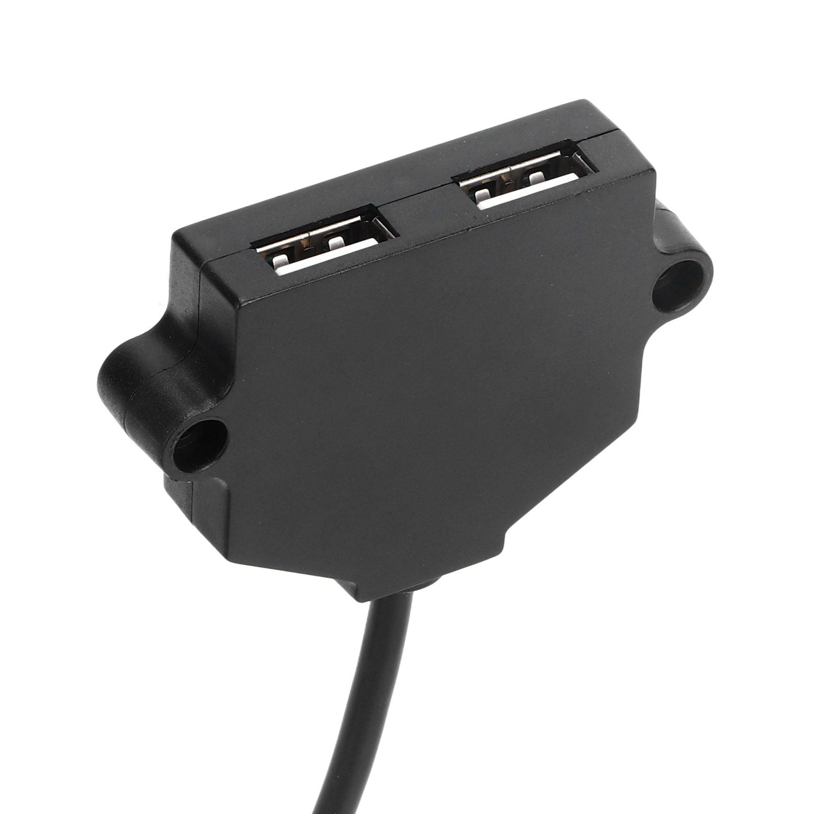 Dual USB Charging Socket with 1.5m Cable 5V 1A Multipurpose for Phone Tablet Camera V1294-YM0523-3113220031411