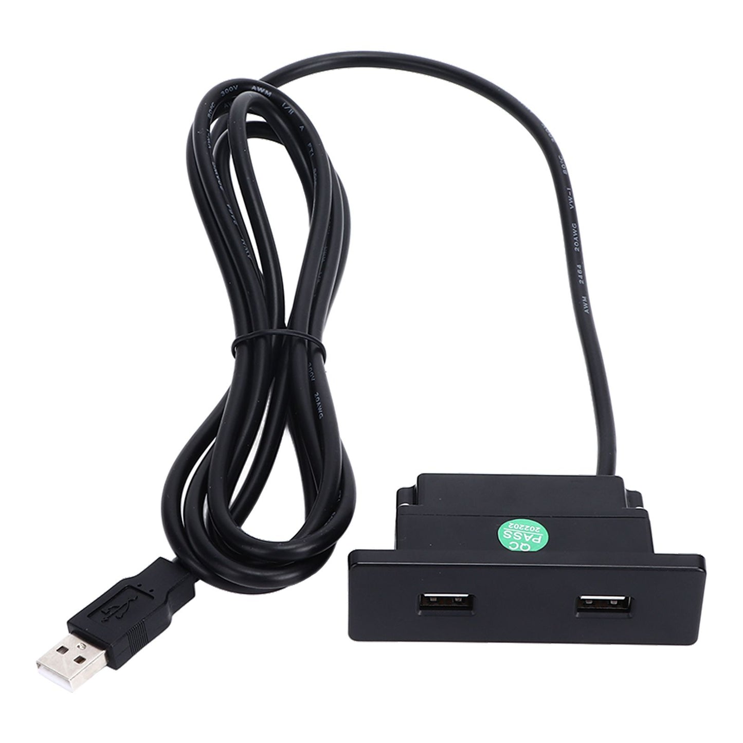 Recessed USB Power Strip Outlet 5V 2.5meter Dual USB Ports Charging Sofa Socket ABS Embedded USB Charging V1294-YM0523-3113220031711