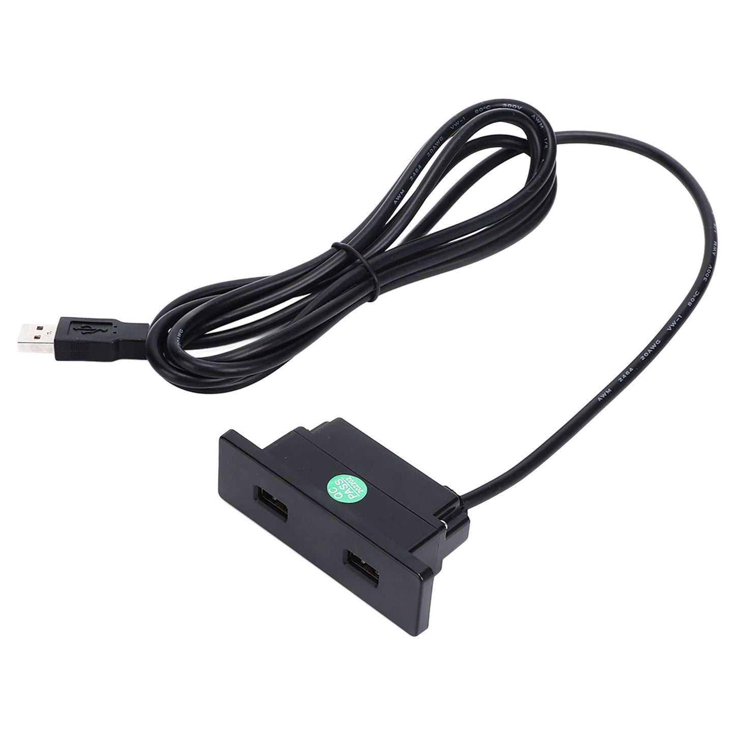 Recessed USB Power Strip Outlet 5V 2.5meter Dual USB Ports Charging Sofa Socket ABS Embedded USB Charging V1294-YM0523-3113220031711